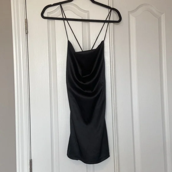 Mini Satin Slip Dress - Picture 3 of 7